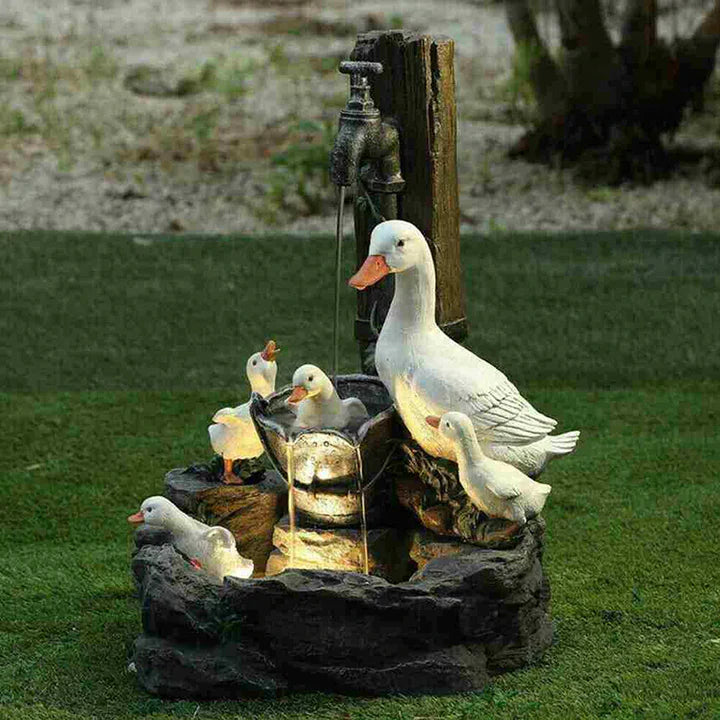 EdenCanard | Fontaine Décorative Canard pour Jardin Léger et Relaxant