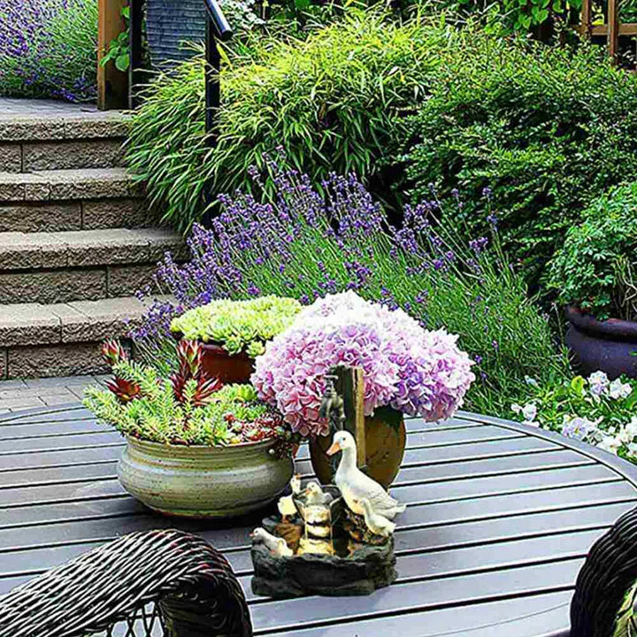 EdenCanard | Fontaine Décorative Canard pour Jardin Léger et Relaxant