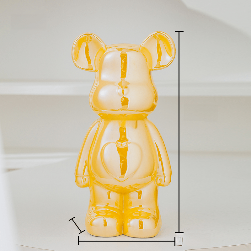 LuxeOurs | Figurine Céramique Élégante pour Décoration Intérieure