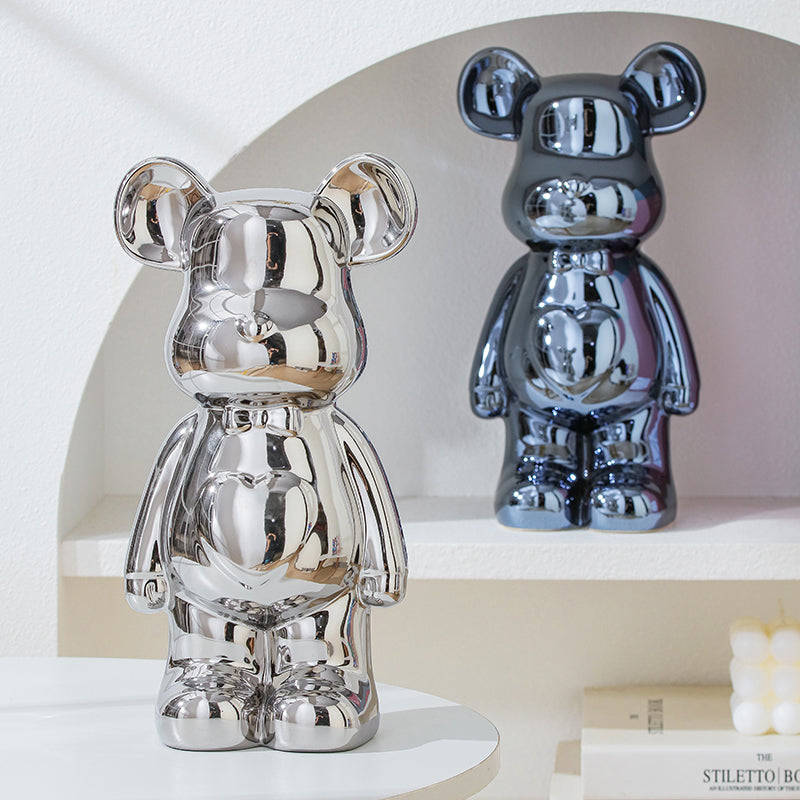 LuxeOurs | Figurine Céramique Élégante pour Décoration Intérieure
