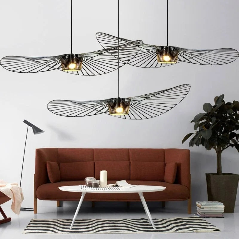 ChicNoir | Lampe Pendante Chapeau Noir