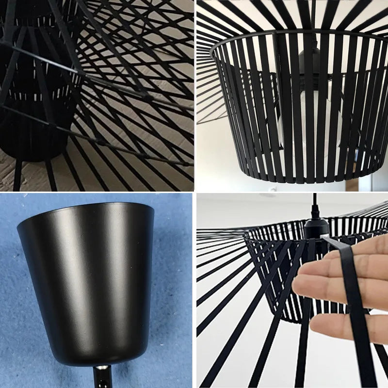 ChicNoir | Lampe Pendante Chapeau Noir