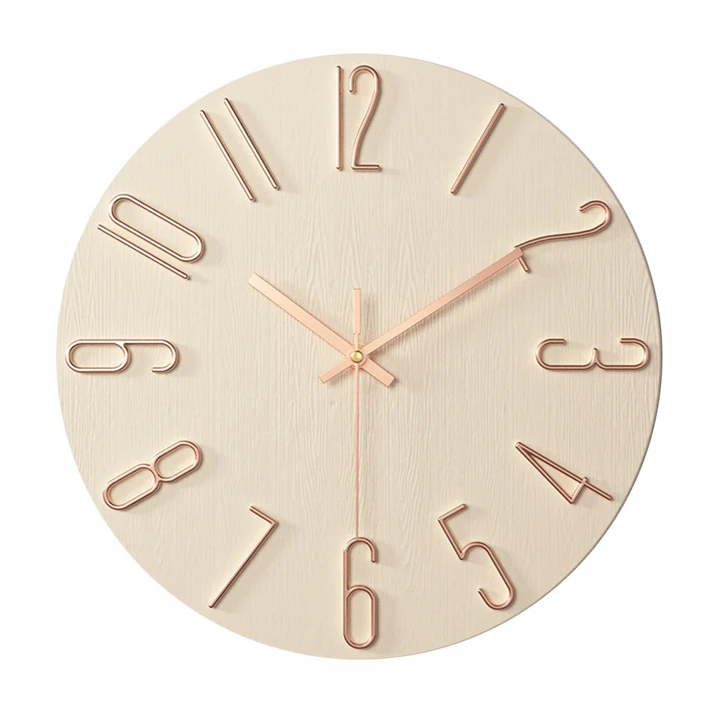 TempsTranquille | Horloge Murale Minimaliste au Design Épuré