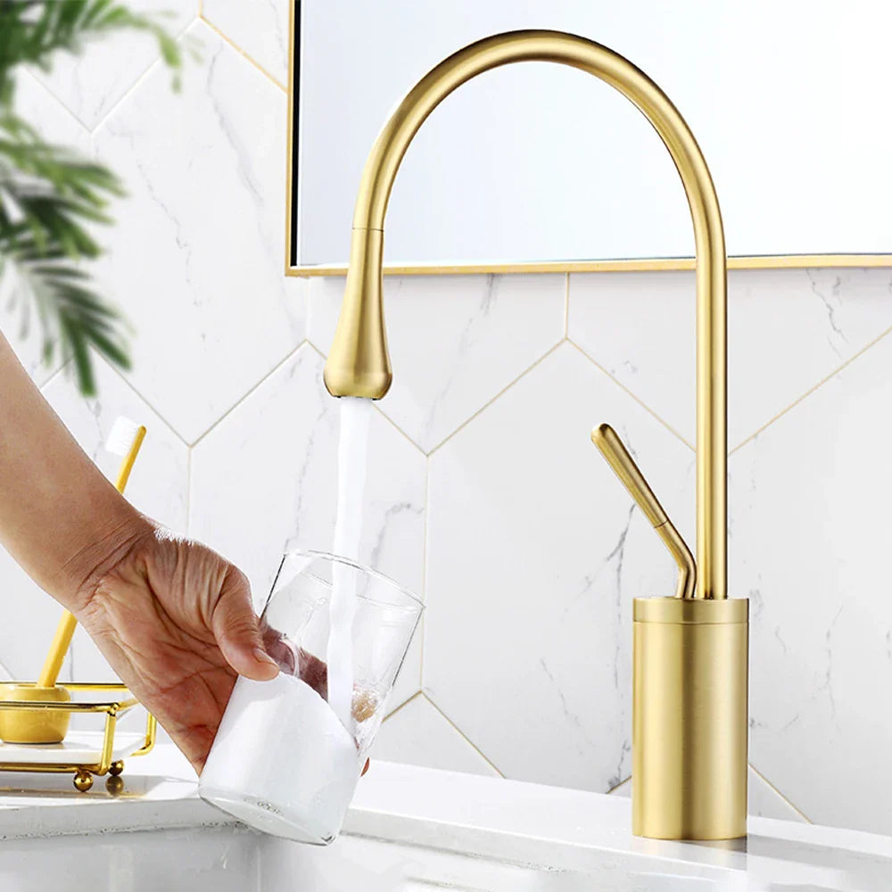 ÉclatLaiton | Robinet Mélangeur pour Lavabo Chaud et Froid