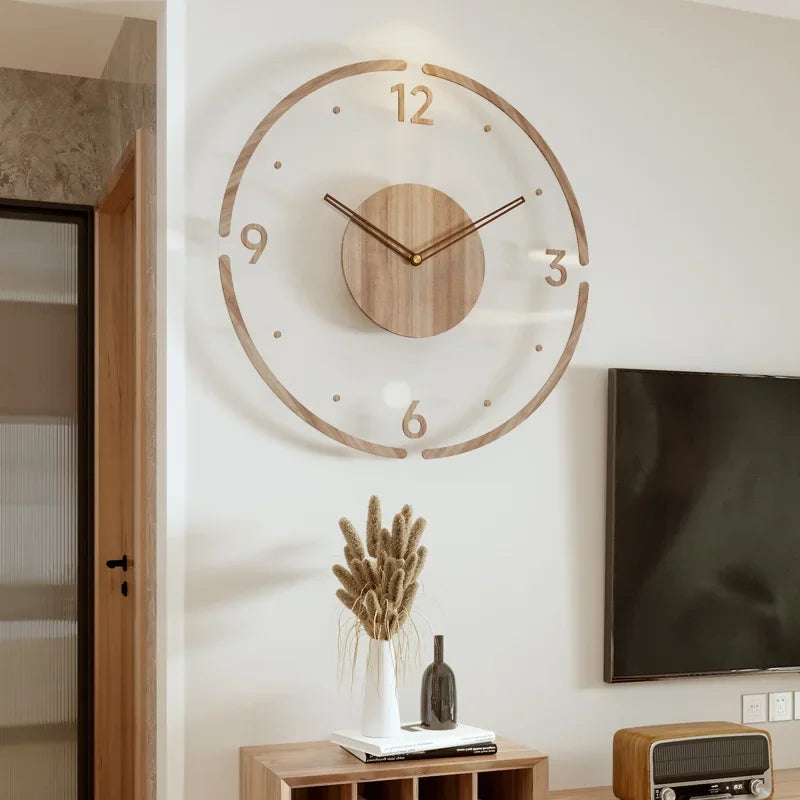 StyleÉpoque | Horloge Murale Bois Moderne pour Intérieur