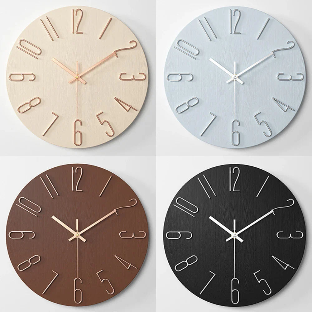 TempsTranquille | Horloge Murale Minimaliste au Design Épuré