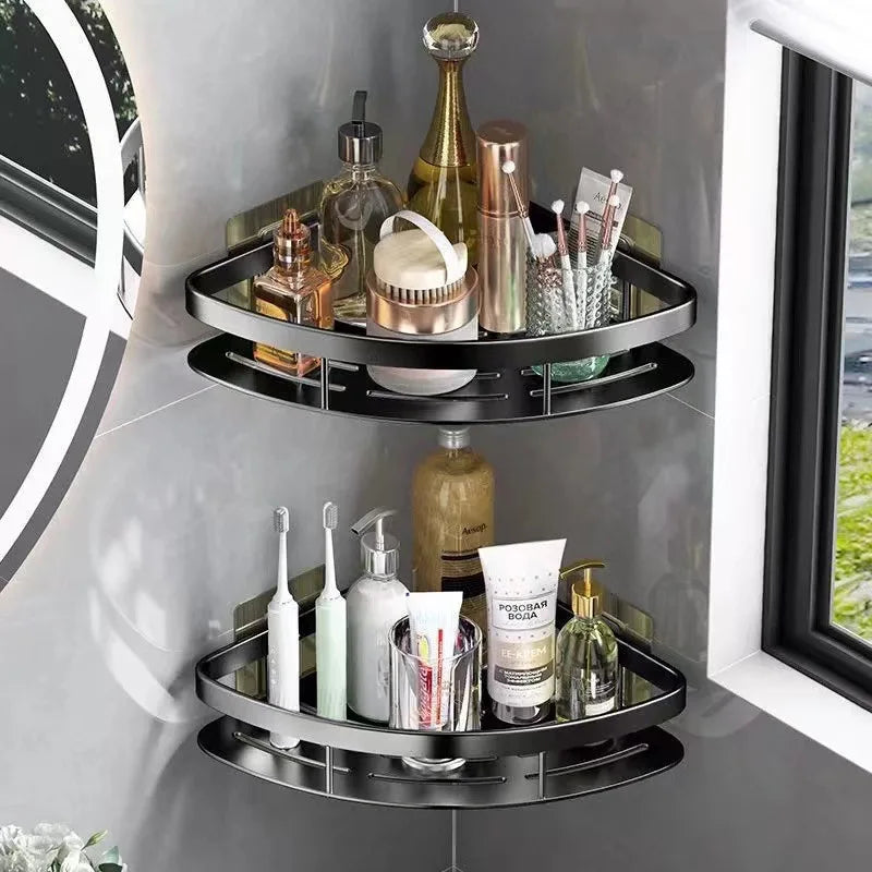 EspaceShampoing | Étagère Murale Aluminium pour Salle de Bain