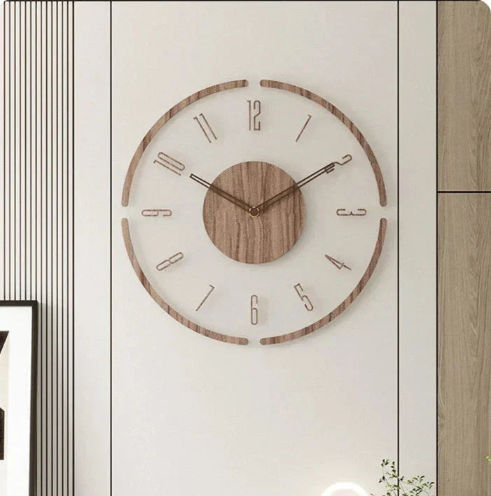 StyleÉpoque | Horloge Murale Bois Moderne pour Intérieur