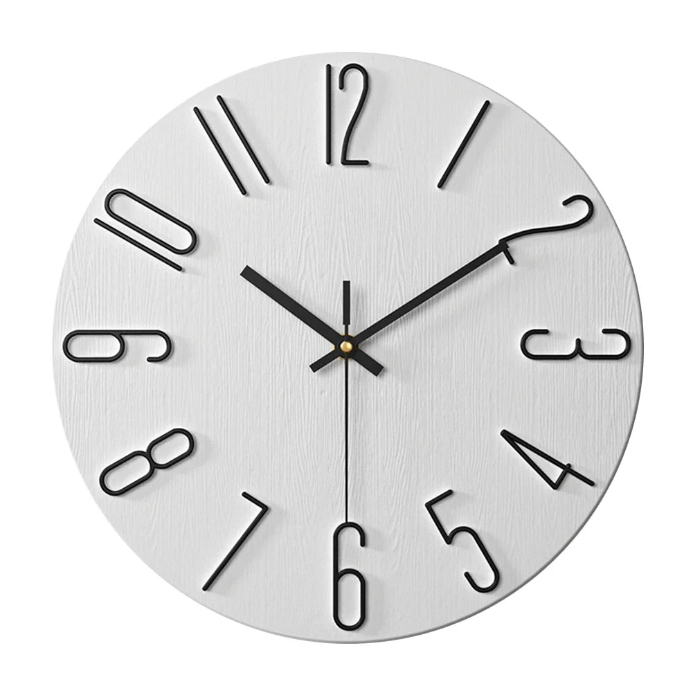 TempsTranquille | Horloge Murale Minimaliste au Design Épuré