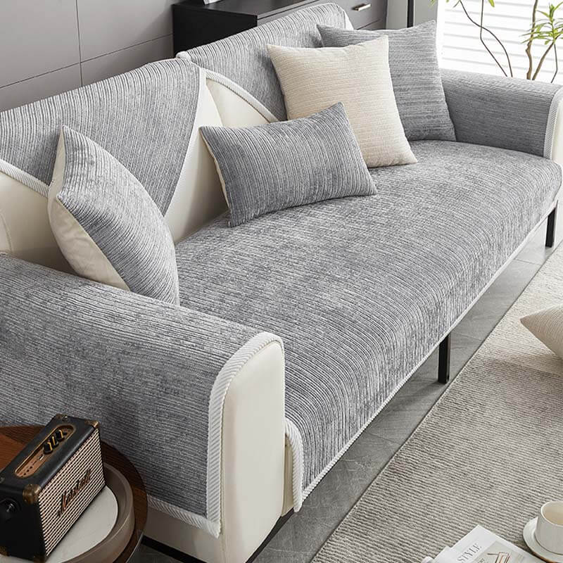 BouclierConfort | Housse Universelle en Chenille pour Canapé