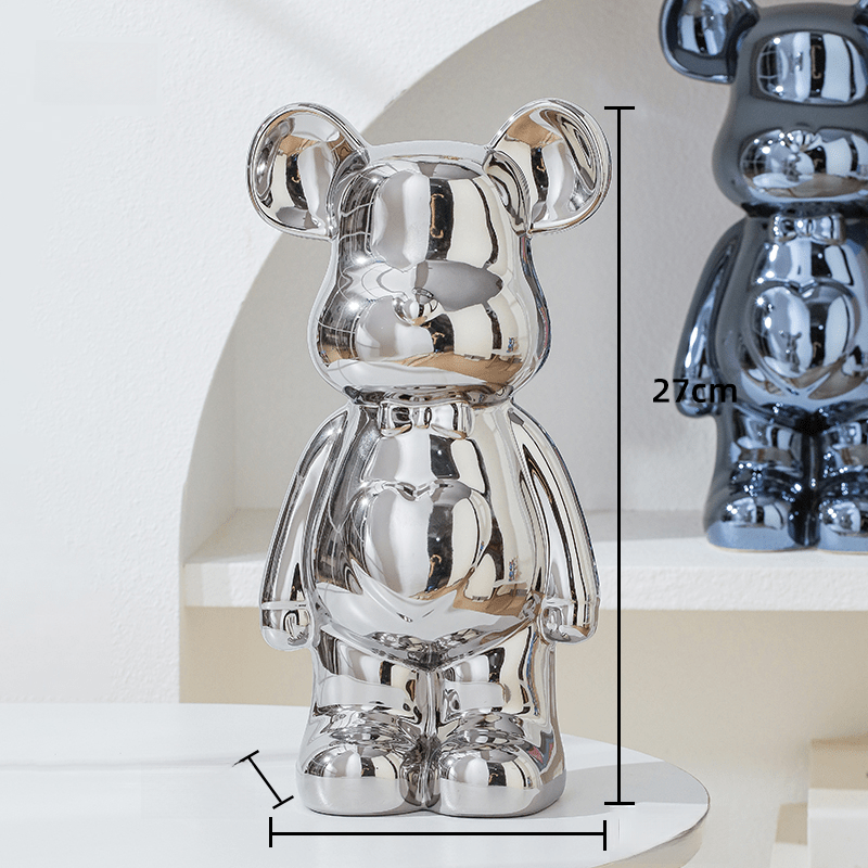 LuxeOurs | Figurine Céramique Élégante pour Décoration Intérieure