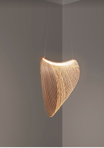 BouleauChic | Lampe Suspendue en Bois de Bouleau Élégante