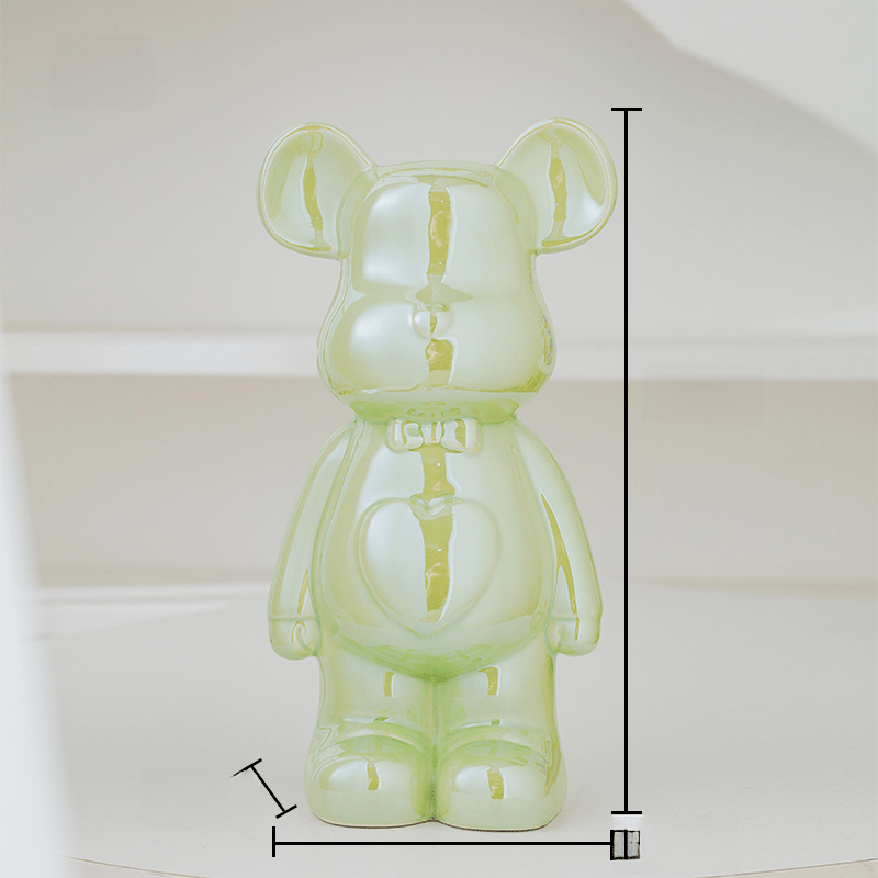 LuxeOurs | Figurine Céramique Élégante pour Décoration Intérieure