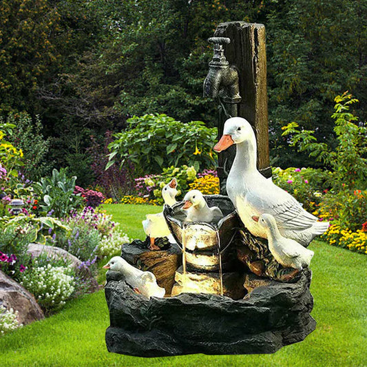EdenCanard | Fontaine Décorative Canard pour Jardin Léger et Relaxant