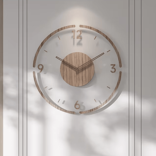 StyleÉpoque | Horloge Murale Bois Moderne pour Intérieur