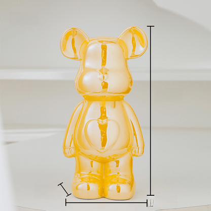 LuxeOurs | Figurine Céramique Élégante pour Décoration Intérieure