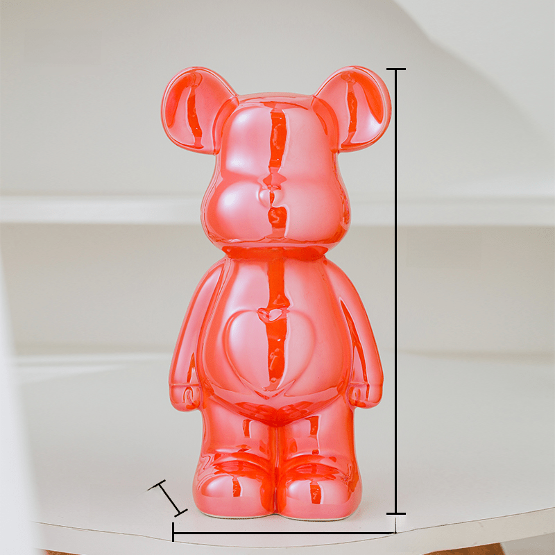 LuxeOurs | Figurine Céramique Élégante pour Décoration Intérieure