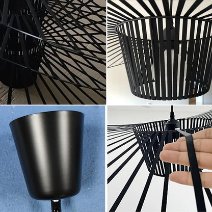 ChicNoir | Lampe Pendante Chapeau Noir