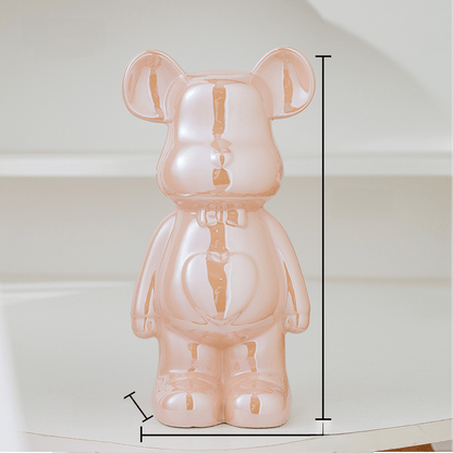 LuxeOurs | Figurine Céramique Élégante pour Décoration Intérieure