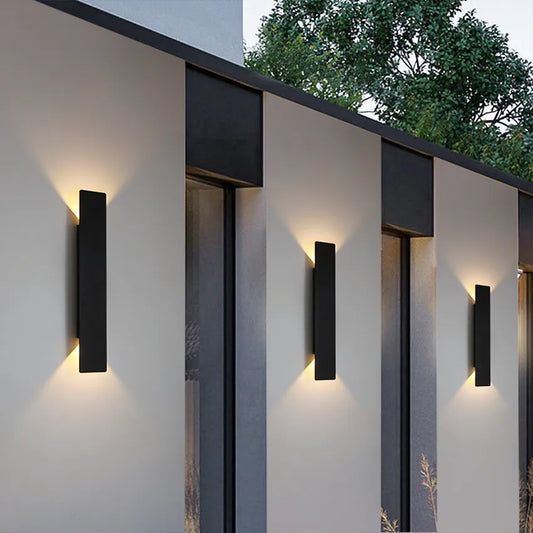 LumiAlu | Applique Murale Étanche et Élégante en Aluminium pour Jardin