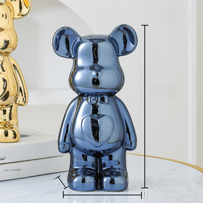 LuxeOurs | Figurine Céramique Élégante pour Décoration Intérieure