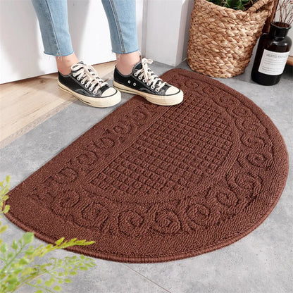 EssenceDeMaison | Tapis Décoratif Anti-Saleté Demi-Circulaire