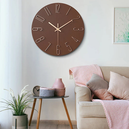 TempsTranquille | Horloge Murale Minimaliste au Design Épuré