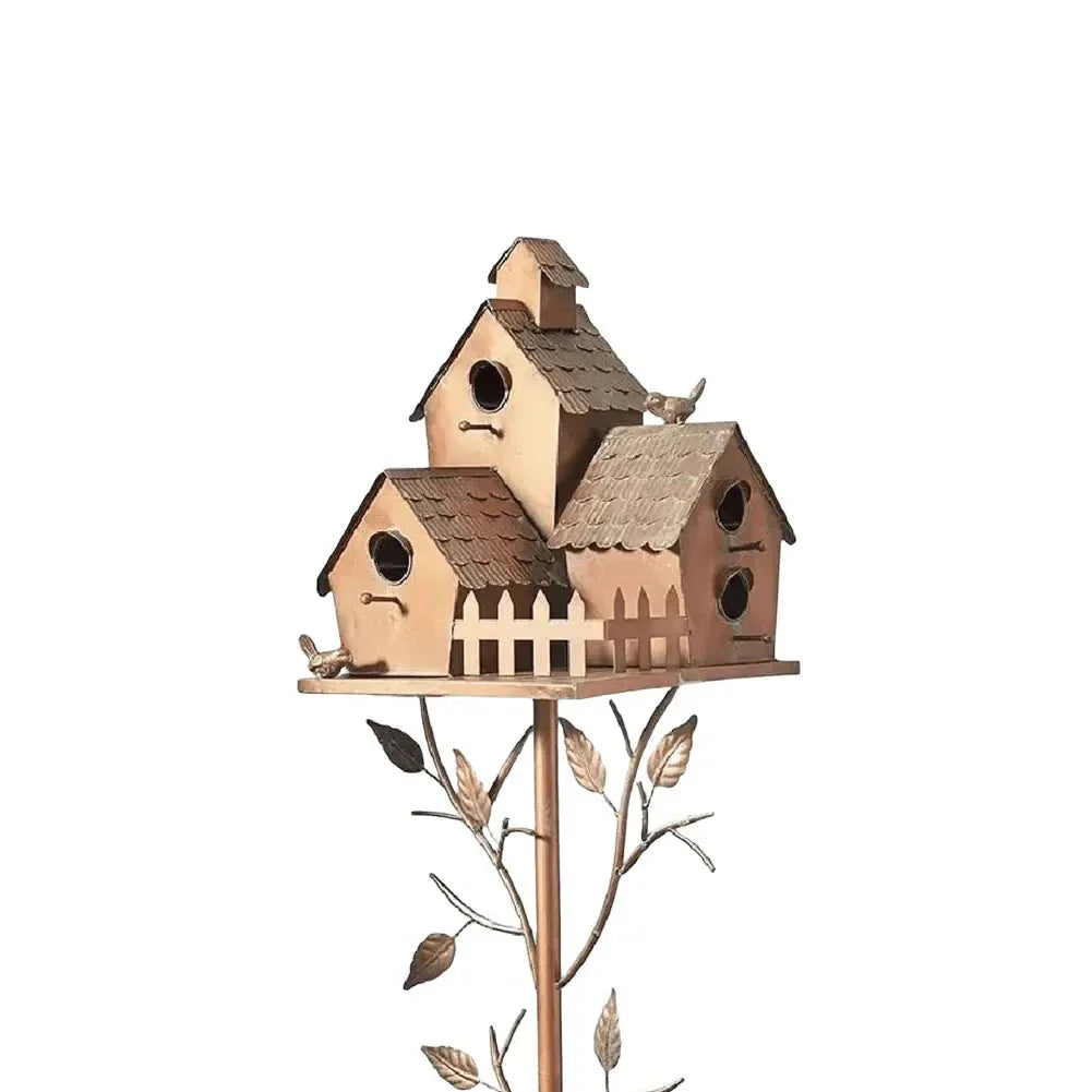 PlumeLuxe | Maison pour Oiseaux avec Poteau pour Jardin