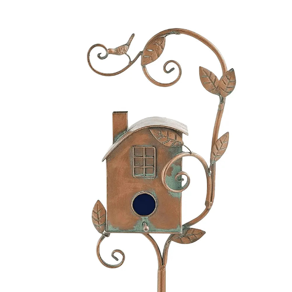 PlumeLuxe | Maison pour Oiseaux avec Poteau pour Jardin
