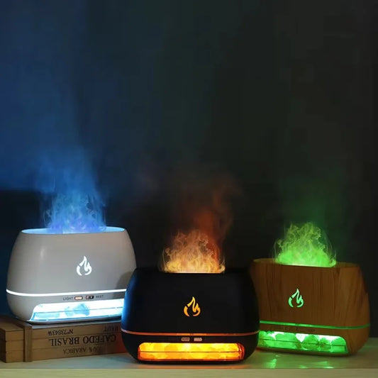 SoleilSel | Diffuseur Himalaya Rechargeable avec Lumière Changeante