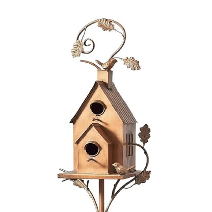 PlumeLuxe | Maison pour Oiseaux avec Poteau pour Jardin
