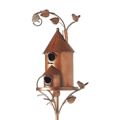 PlumeLuxe | Maison pour Oiseaux avec Poteau pour Jardin