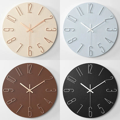 TempsTranquille | Horloge Murale Minimaliste au Design Épuré