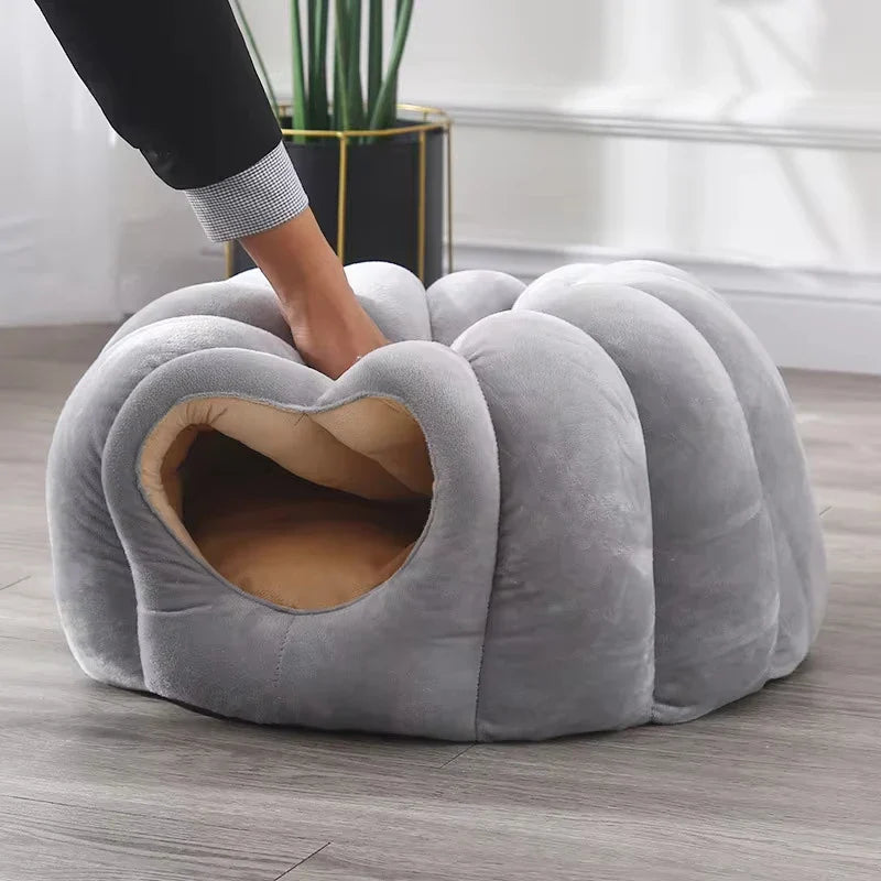 CitrouilleChaud | Nid Fermé Confortable pour Chat