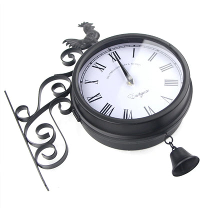 ÉpoqueStation | Horloge Murale Double Face Étanche