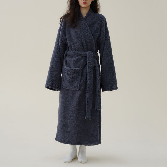 LuxeDouceur | Peignoir Flanelle Fleece pour Femme